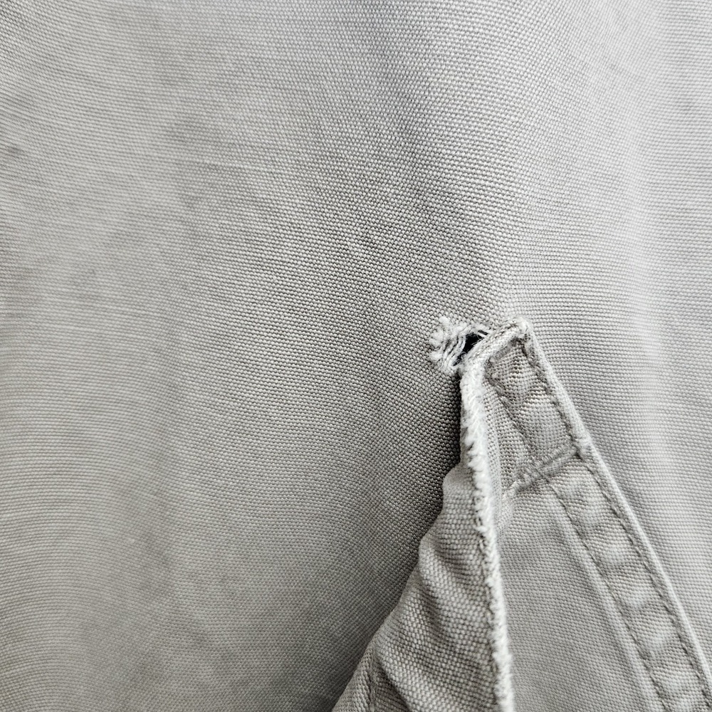 Lands' End Chore Coat Women Large Canvas Barn Field Flannel Lined Corduroy Tan - Picture 6 of 14